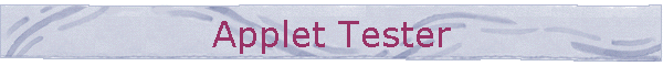 Applet Tester